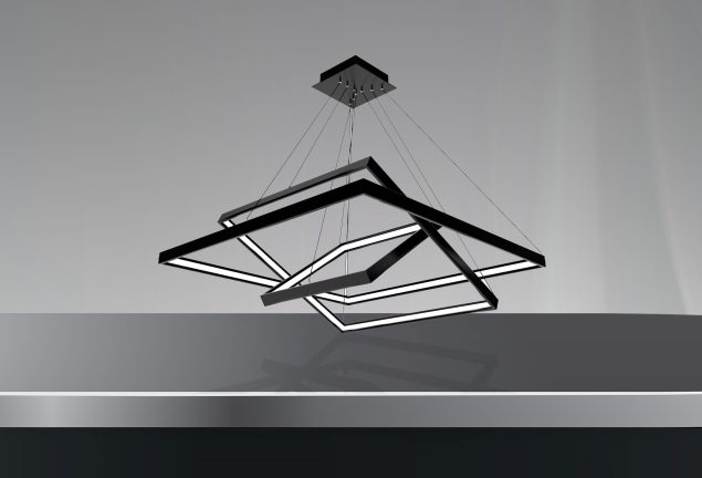 85W ZEMES Quadratische Saturn-Linearleuchte