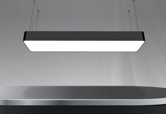 35W ZEMES Radius Rechteckige Trommel-Linearleuchte