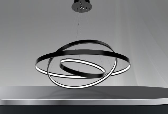 55W ZEMES Runde Saturn-Linearleuchte